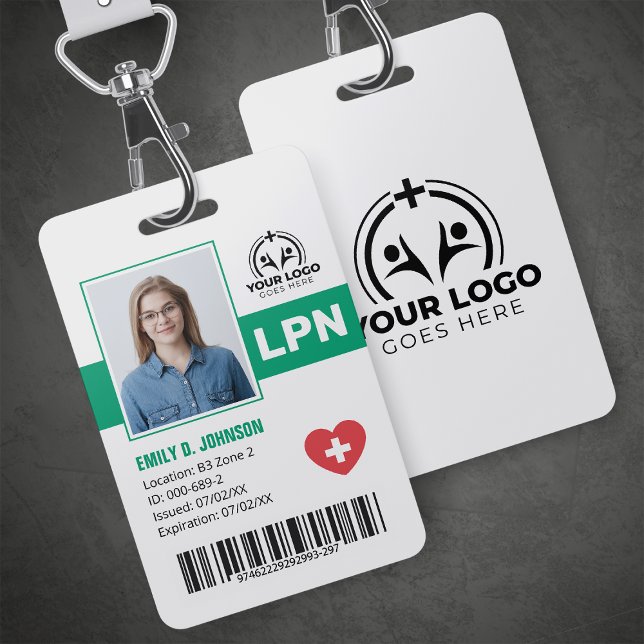 Badge Code-barres photo LPN professionnel (Créateur téléchargé)
