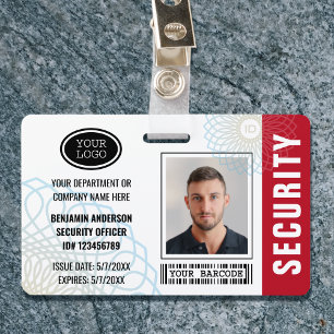 Badge Code de l'agent de sécurité personnalisé - photo r