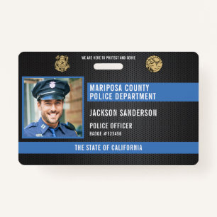 Badge Code de l'employé de la police personnalisée