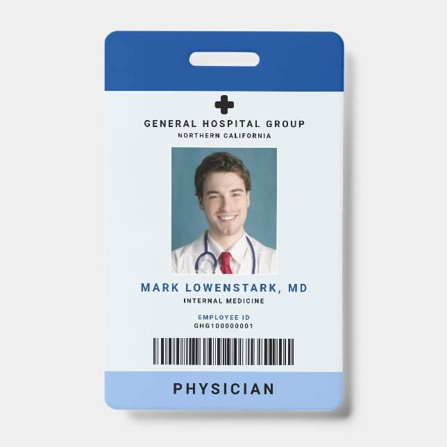 Badge Code d'identification Médicale du personnel Insign (Avant)