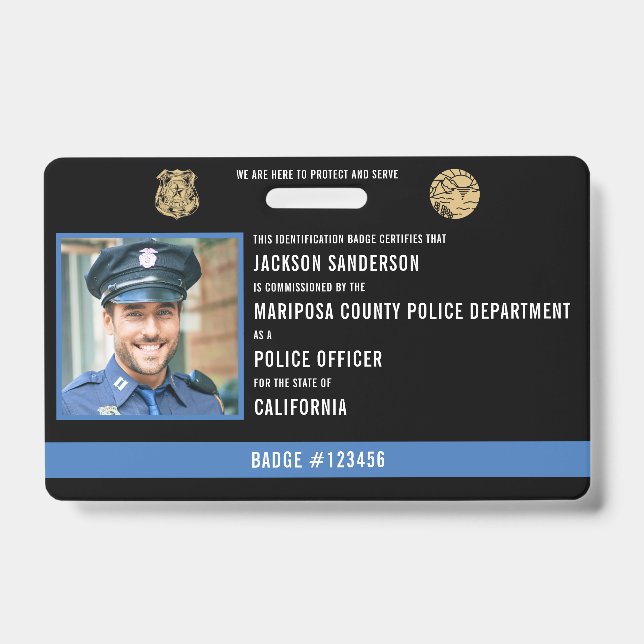 Badge Code du service de police (Avant)