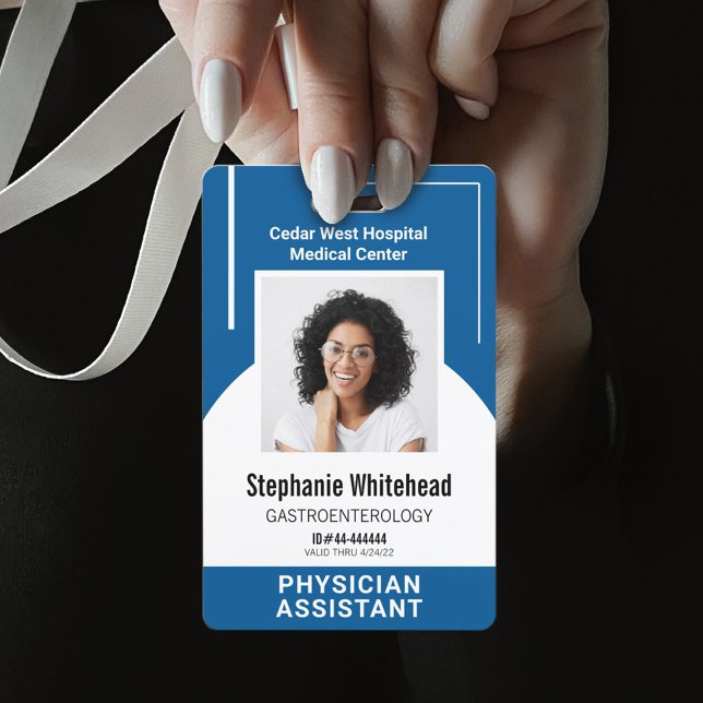 Badge Code photo de l'employé Médicale personnalisé Roya (Your photo ID employee badge is not just an identification tool, but a powerful communication medium)