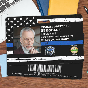 Badge Code photo personnalisé de l'agent de police