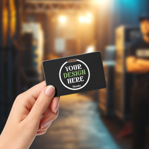 Badge Code QR de logo noir personnalisé pour la marque c