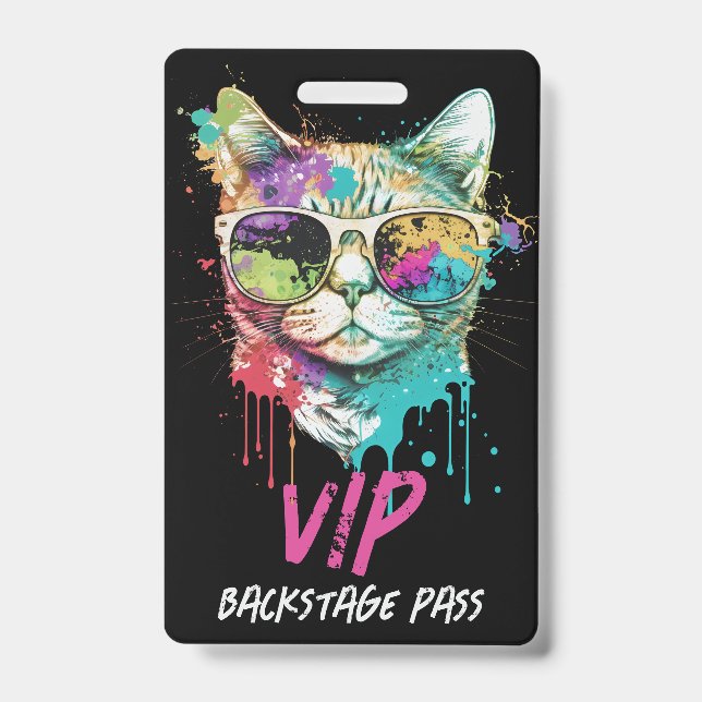 Badge Code QR ID de passeport personnalisé pour concert  (Avant)