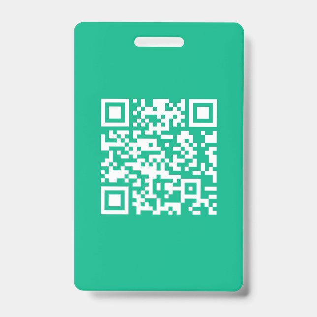 Badge Code QR modifiable Générer votre propre code | Ver (Avant)