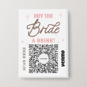 Badge Code QR Venmo pour l'enterrement de vie de jeune f