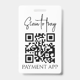 Badge Codes QR de paiement personnalisés pour les entrep