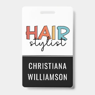 Badge Coiffeur Employé de salon de coiffure