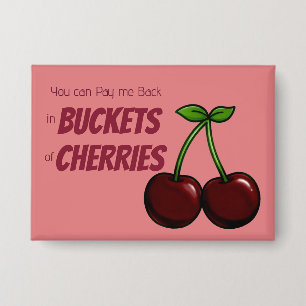 Badge Collection de fruits de cerise