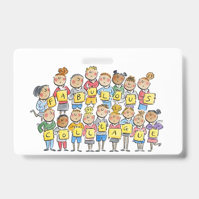 Badge Collègue Fabuleux (Avant)