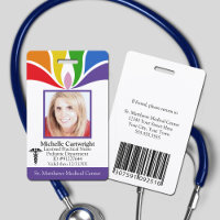 Coloré personnalisé Rainbow Hospital Employé Médic