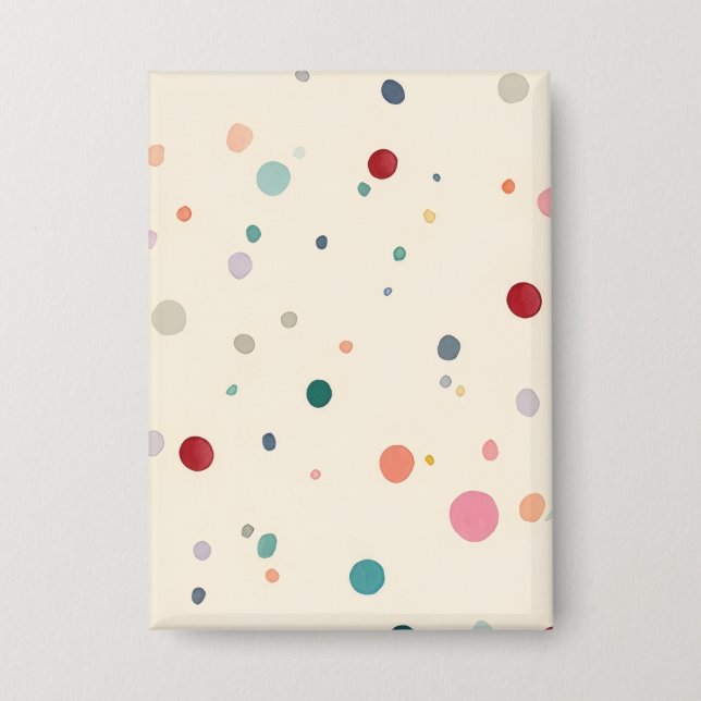 Badge Colorful Dots Buttons – Available in Rectangular & (Recto)