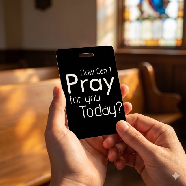 Badge Comment puis-je prier pour VOUS ? Église (Créateur téléchargé)