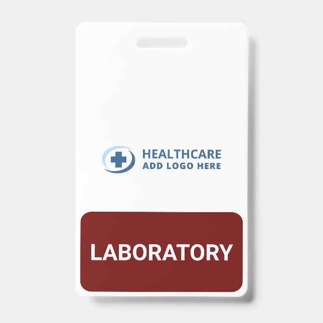 Badge Compagnon de laboratoire phlébotomiste de couleur  (Avant)