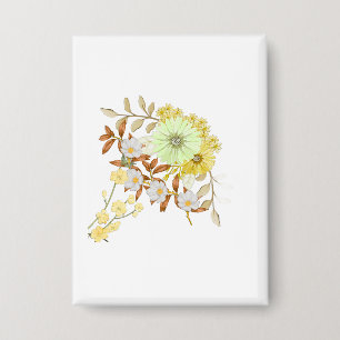 Badge Conception artistique de coloriage de fleurs Dessi