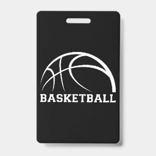 Badge Conception de ballon de basket-ball