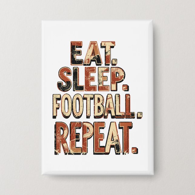 Badge Conception de fan de football vintage | Graphique  (Recto)