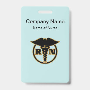 Badge Conception de logo d'infirmière médicale