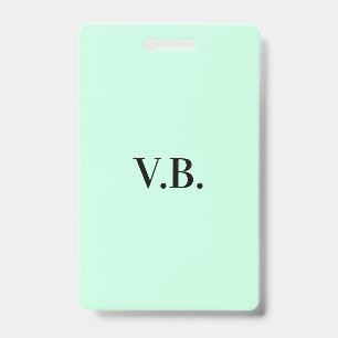 Badge Conception de monogramme de texte de nom simple un