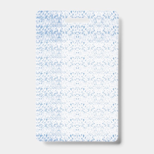 Badge Conception délicate à motif bleu clair se répétant (Avant)