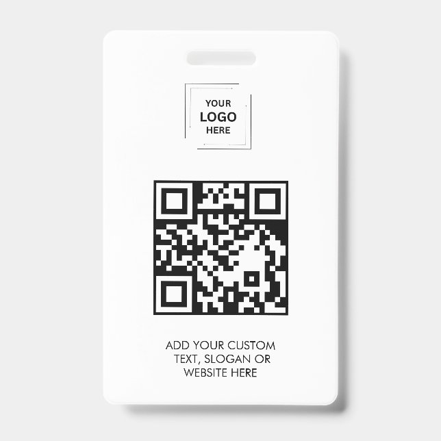 Badge Conception d'identité d'accès au personnel QR numé (Avant)