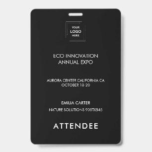 Badge Conception d'identité d'accès au programme de conf