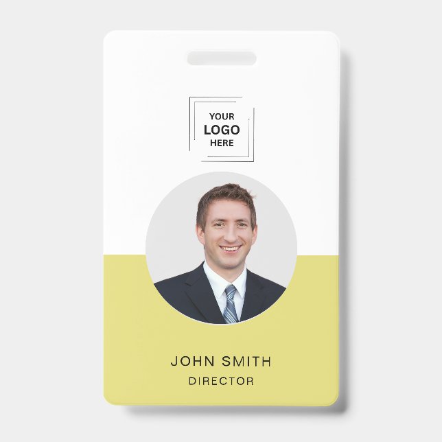 Badge Conception d'identité d'accès des employés QR pers (Avant)