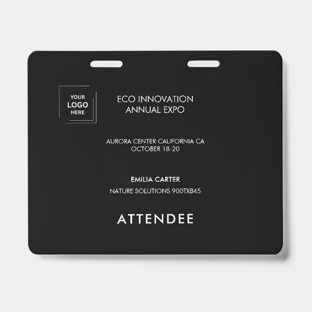 Badge Conception d'identité d'accès pour exposants noirs (Avant)
