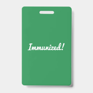 Badge Conception d'identité de sensibilisation au vaccin