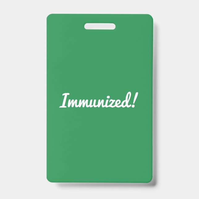 Badge Conception d'identité de sensibilisation au vaccin (Avant)