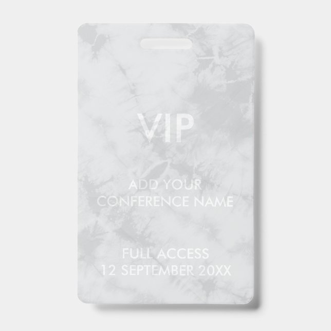 Badge Conception d'identité d'événement de festival VIP  (Avant)