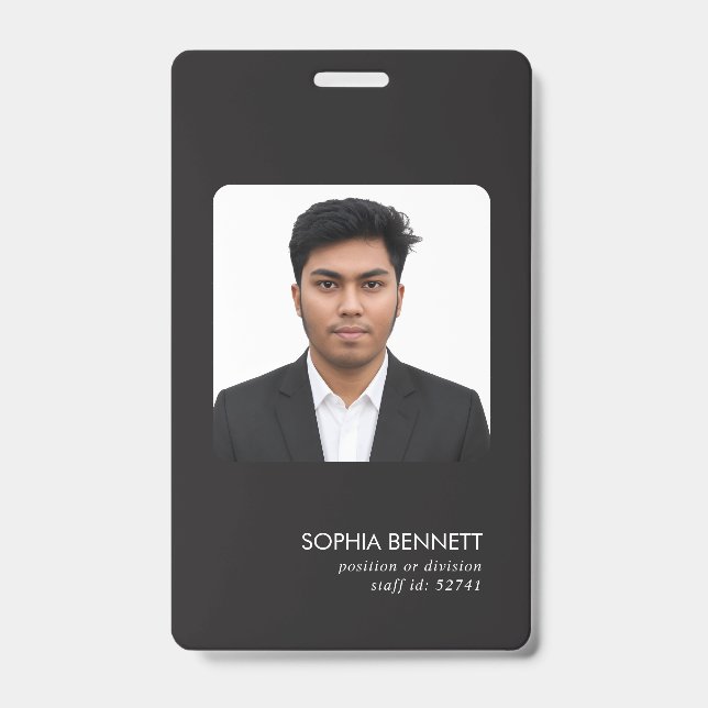 Badge Conception d'identité photographique minimale pour (Avant)