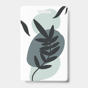 Badge Conception florale botanique