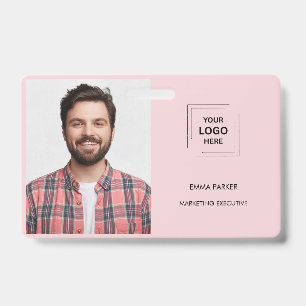 Badge Conception professionnelle d'identité d'employé pe