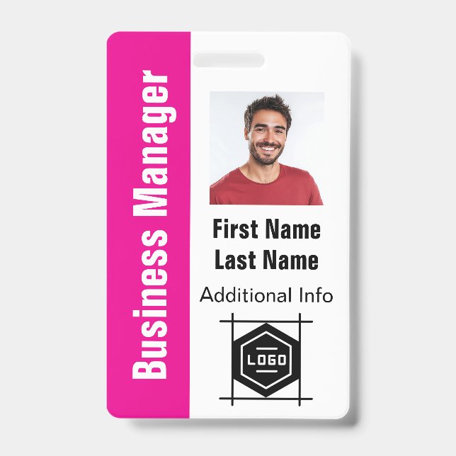 Badge concevez votre propre carte d'identité, bureau per (Avant)