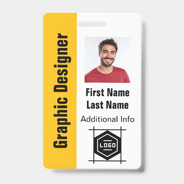 Badge concevez votre propre carte d'identité, bureau per (Avant)