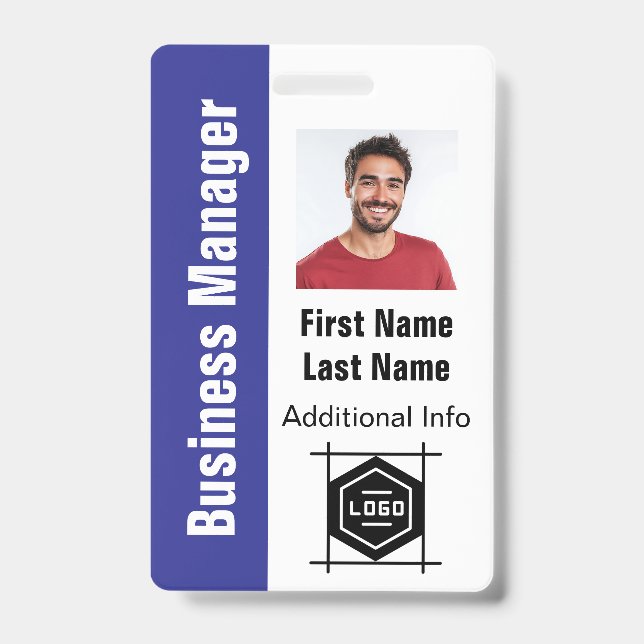 Badge concevez votre propre carte d'identité, bureau per (Avant)
