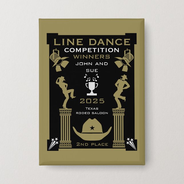 Badge Concours de danse américaine (Recto)