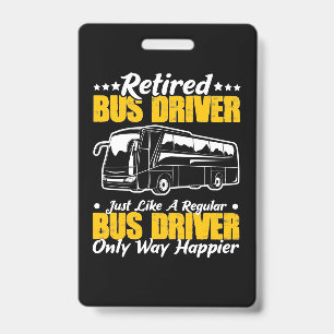 Badge Conducteur de bus retraité