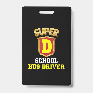 Badge Conducteur De Bus Super School De Retour À L'École