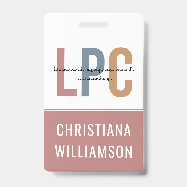 Badge Conseiller professionnel agréé LPC personnalisé (Avant)