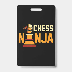 Badge Cool Chess Ninja Chess Lovers Cadeau