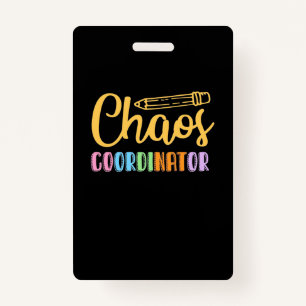 Badge Coordinateur de Teacher Chaos