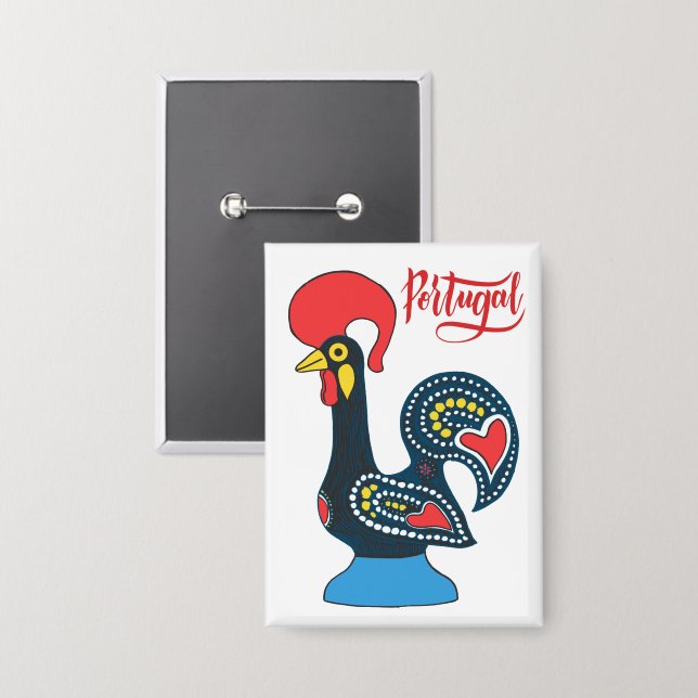 Badge Coq Portugais (Recto/Verso)