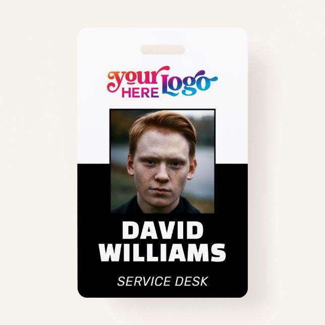 Badge CorporateBadge Employé/ID d'événement personnalisé (Devant)