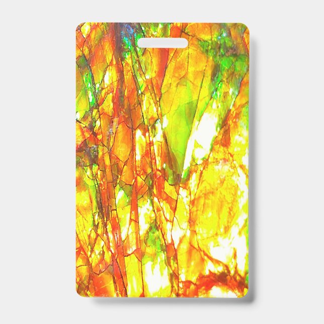 Badge Coucher de soleil Ammolite (Avant)