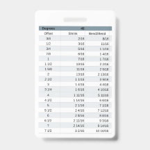 Coude de conduit de taille de carte de crédit à 45