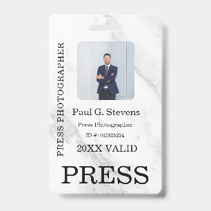 Badge Couleur personnalisée Ajouter un logo Photo Photog