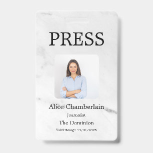 Badge Couleur personnalisée Ajouter un logo Photo Photog